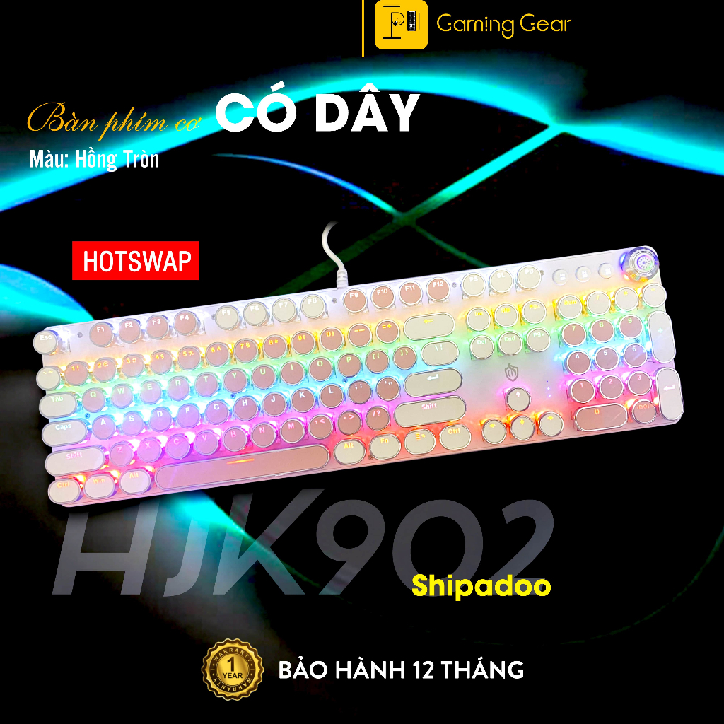 Bàn Phím Cơ Gaming Có Dây Shipadoo HJK968A Keycap Xuyên Sáng chống hao mòn chữ với Hơn 30 chế độ LED | BigBuy360 - bigbuy360.vn