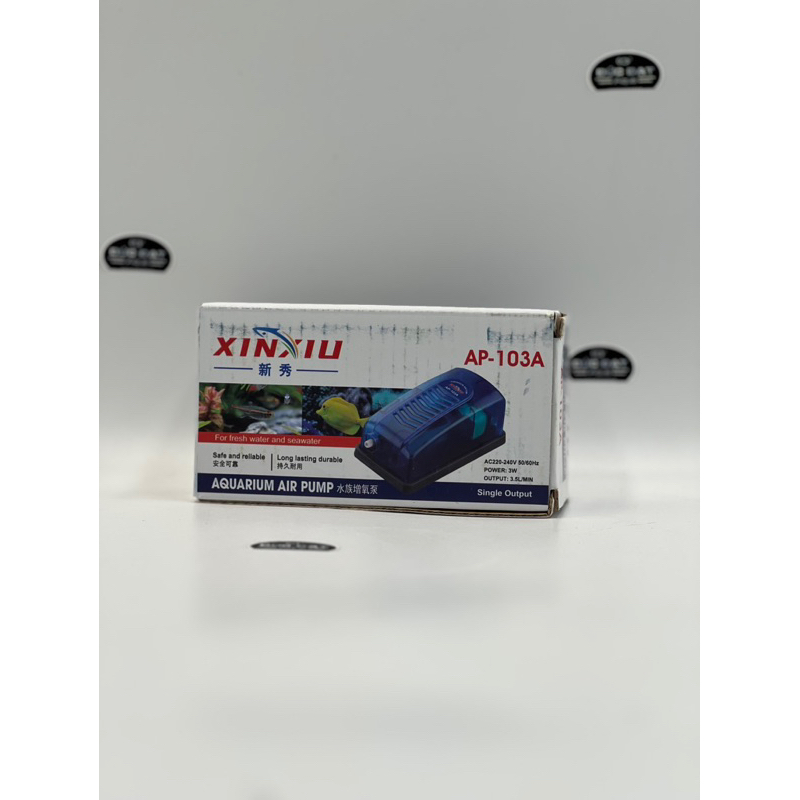 Máy sủi khí oxy bể cá 2 vòi & 1 vòi Ap- 103A -203A rất bền tặng kèm dây sủi và quả sủi