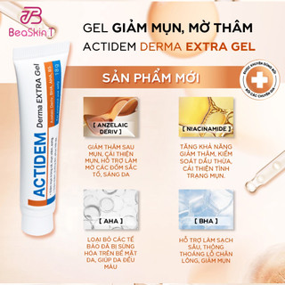 Actidem gel giảm mụn mờ thâm actidem derma extra gel 18gram