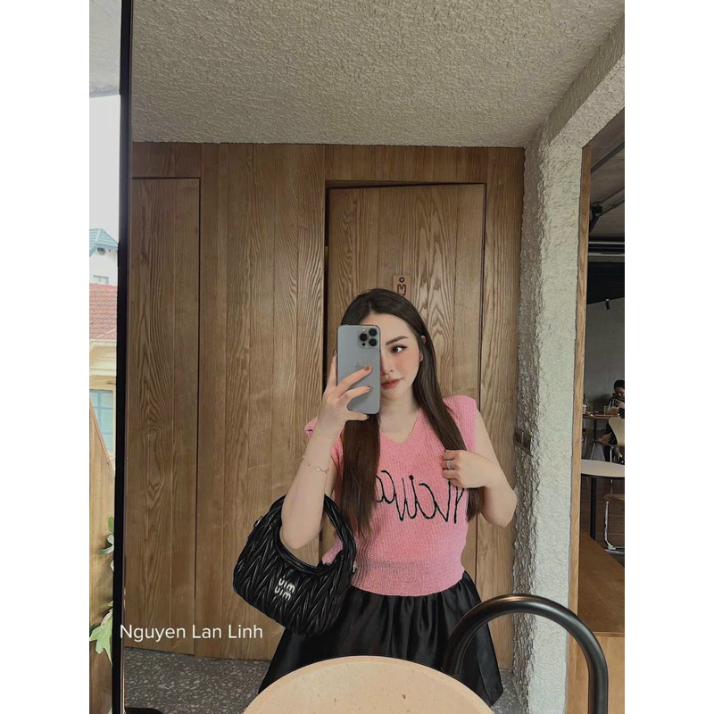 ÁO LEN THÊU CHỮ ALUCA SÁT NÁCH CỔ TIM HÀNG QC MS90001