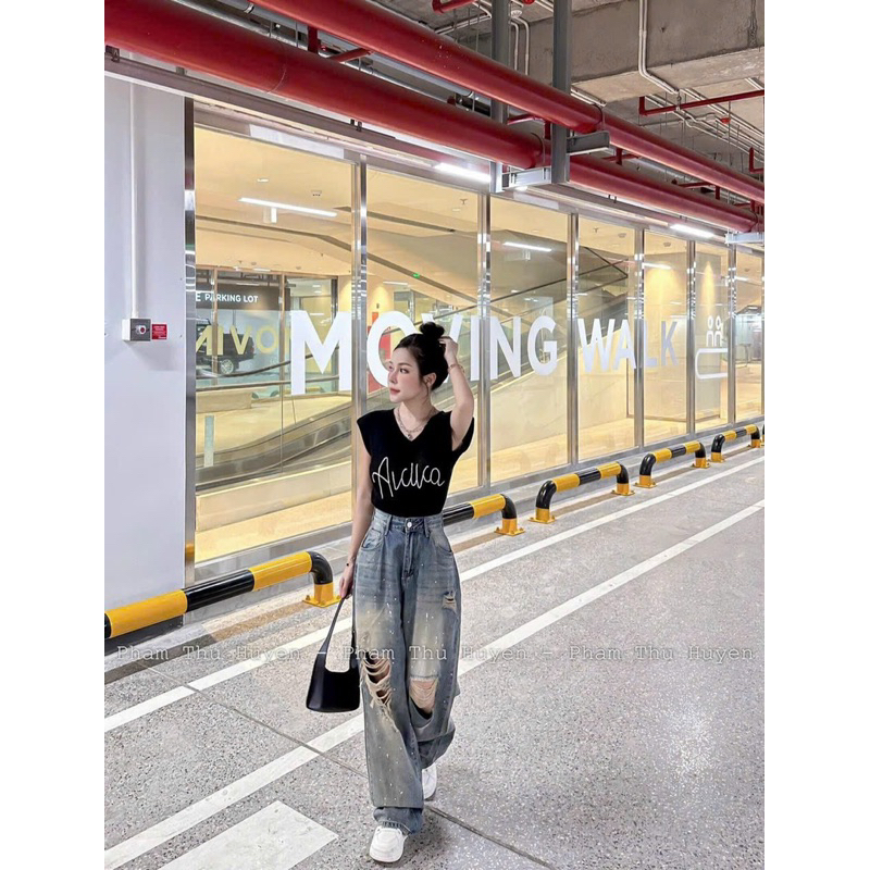 ÁO LEN THÊU CHỮ ALUCA SÁT NÁCH CỔ TIM HÀNG QC MS90001