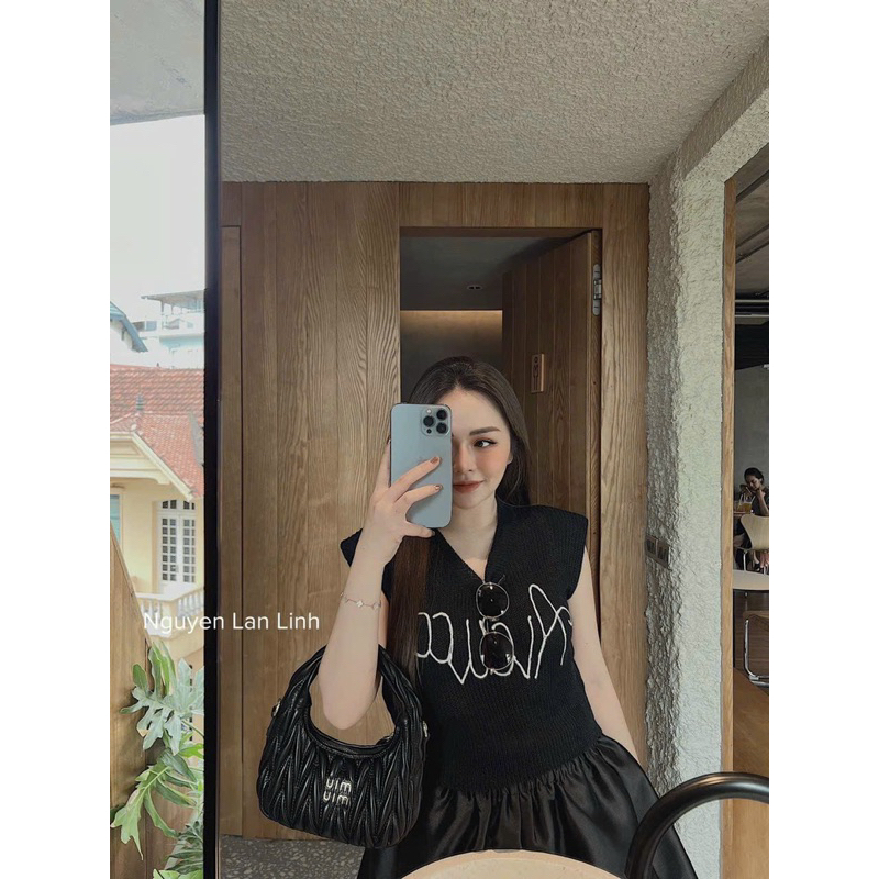 ÁO LEN THÊU CHỮ ALUCA SÁT NÁCH CỔ TIM HÀNG QC MS90001