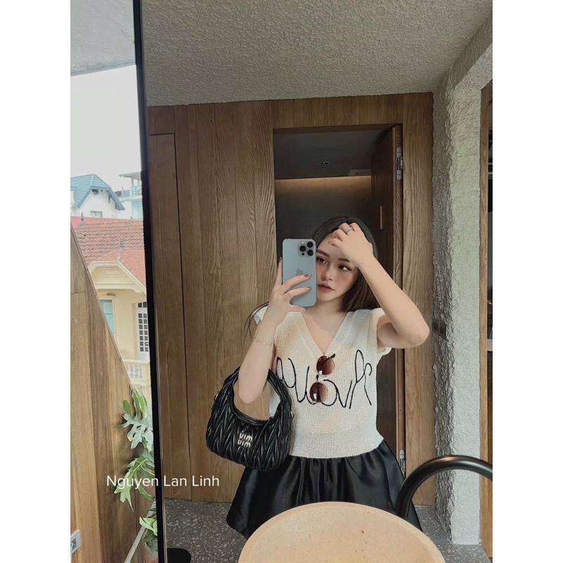 ÁO LEN THÊU CHỮ ALUCA SÁT NÁCH CỔ TIM HÀNG QC MS90001