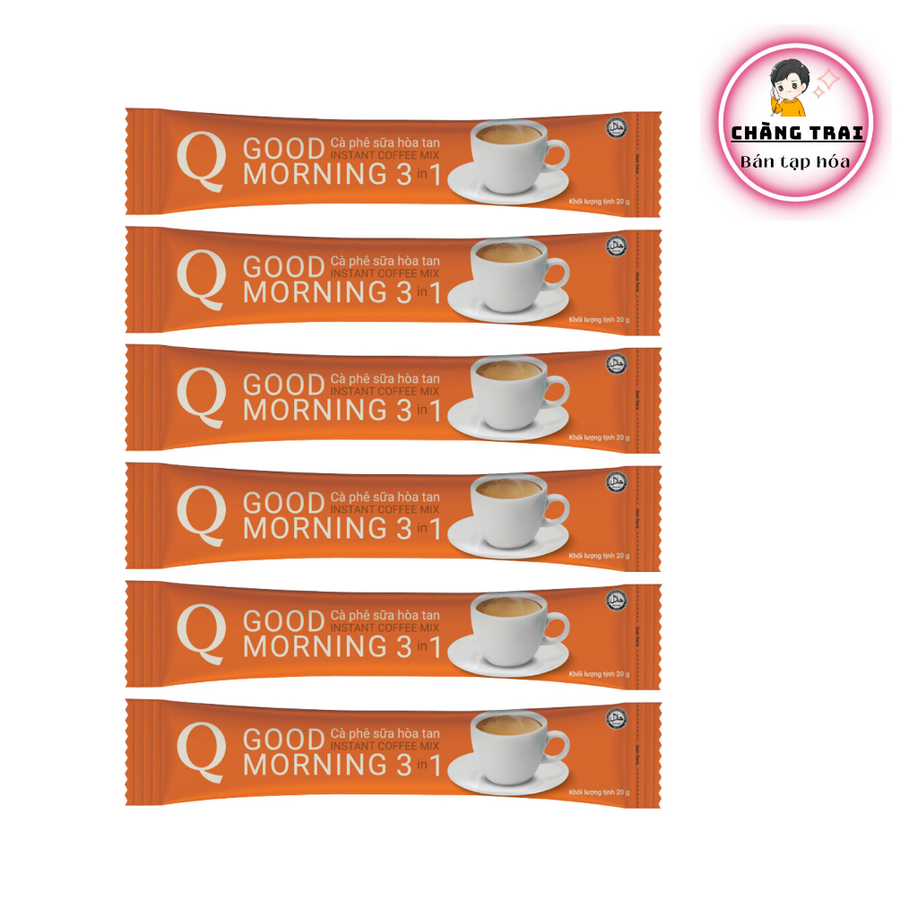 COMBO 6 ỐNG Cà Phê Hòa Tan 3in1 Good Morning