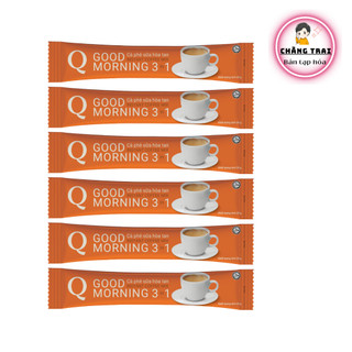 Combo 6 ống cà phê hòa tan 3in1 good morning