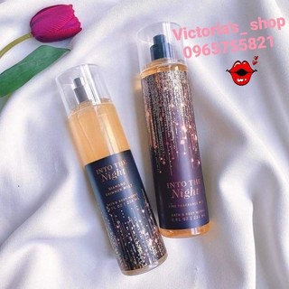Xịt thơm toàn thân into the night 236ml_ xịt body mist bath and body