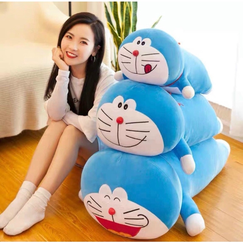 Gấu bông, gối ôm Doremon cute mềm mịn an toàn cho bé full size RN007