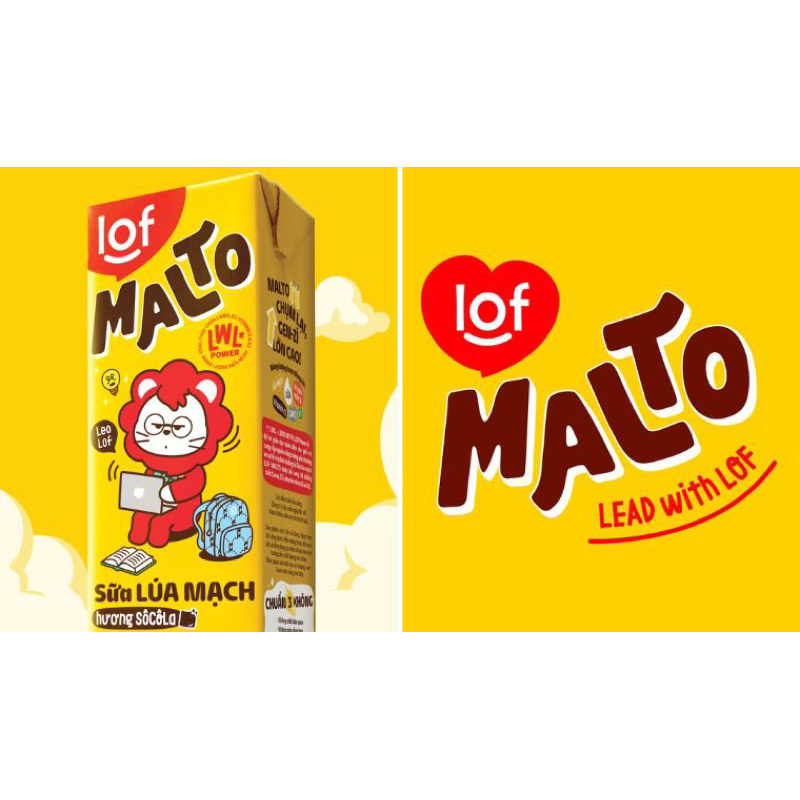 Thùng 48 hộp sữa lúa mạch Lof Malto 180ml (các hương vị)