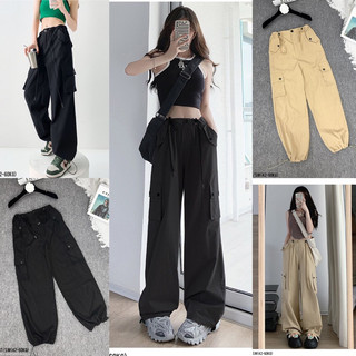 Gqu0287 Quần kaki nữ dây rút eo bo gấu