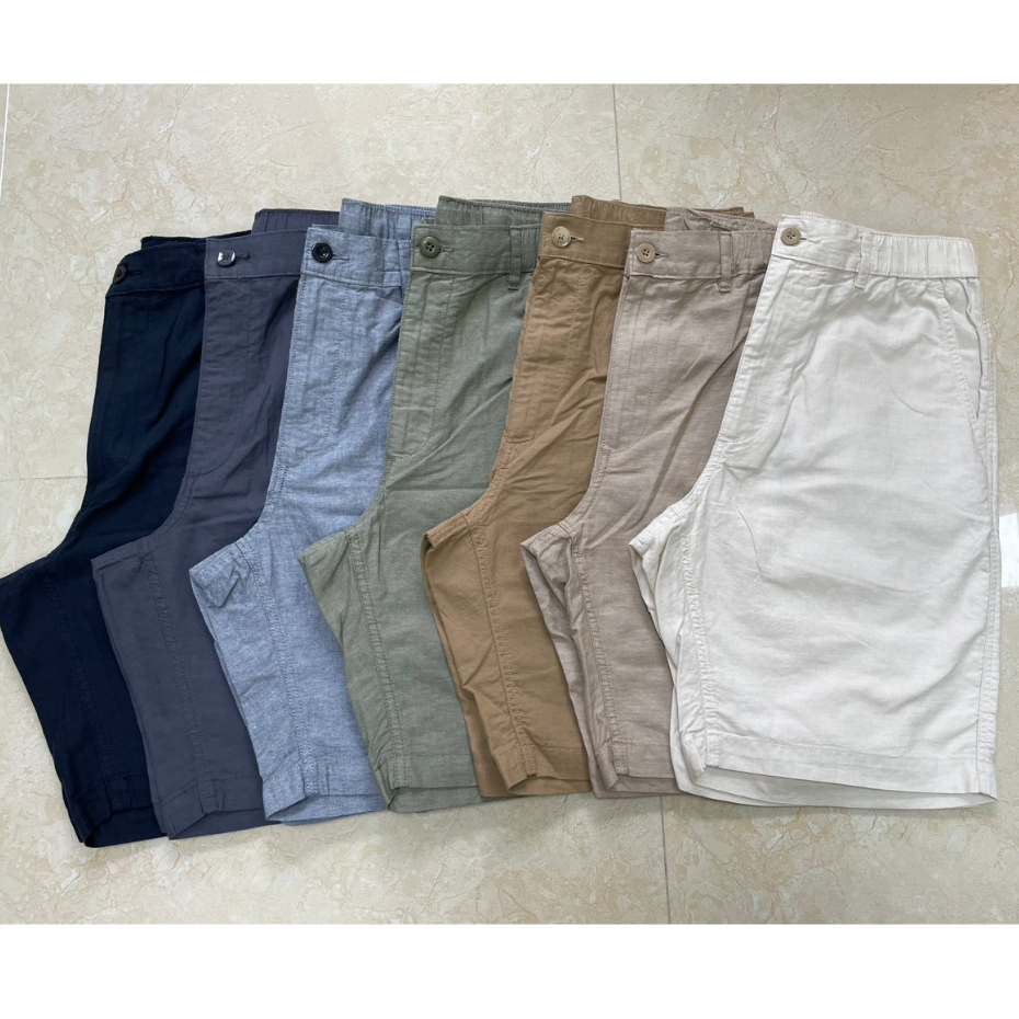 (VNXK) Short nam U.N.I linen xuất xịn (cắt tag - có big size )