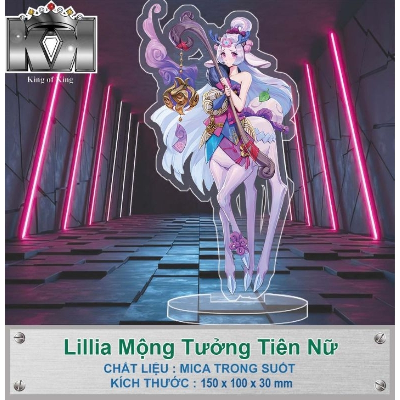 Mô hình mica nhân vật liên minh huyền thoại, in theo yêu cầu, anime, manga, game liên quân, decor bàn học