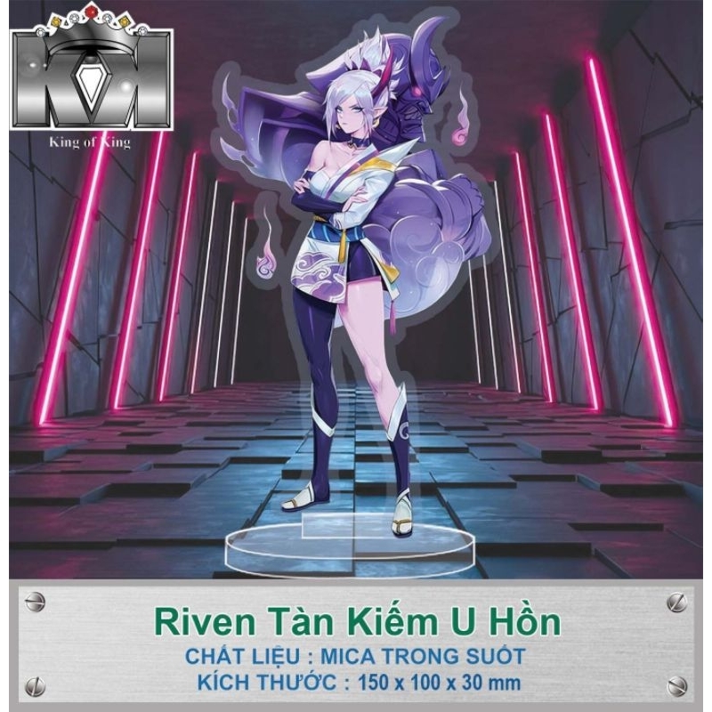 Mô hình mica nhân vật liên minh huyền thoại, in theo yêu cầu, anime, manga, game liên quân, decor bàn học