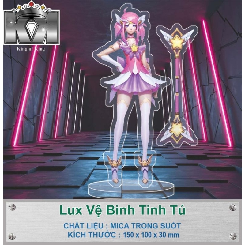 Mô hình mica nhân vật liên minh huyền thoại, in theo yêu cầu, anime, manga, game liên quân, decor bàn học