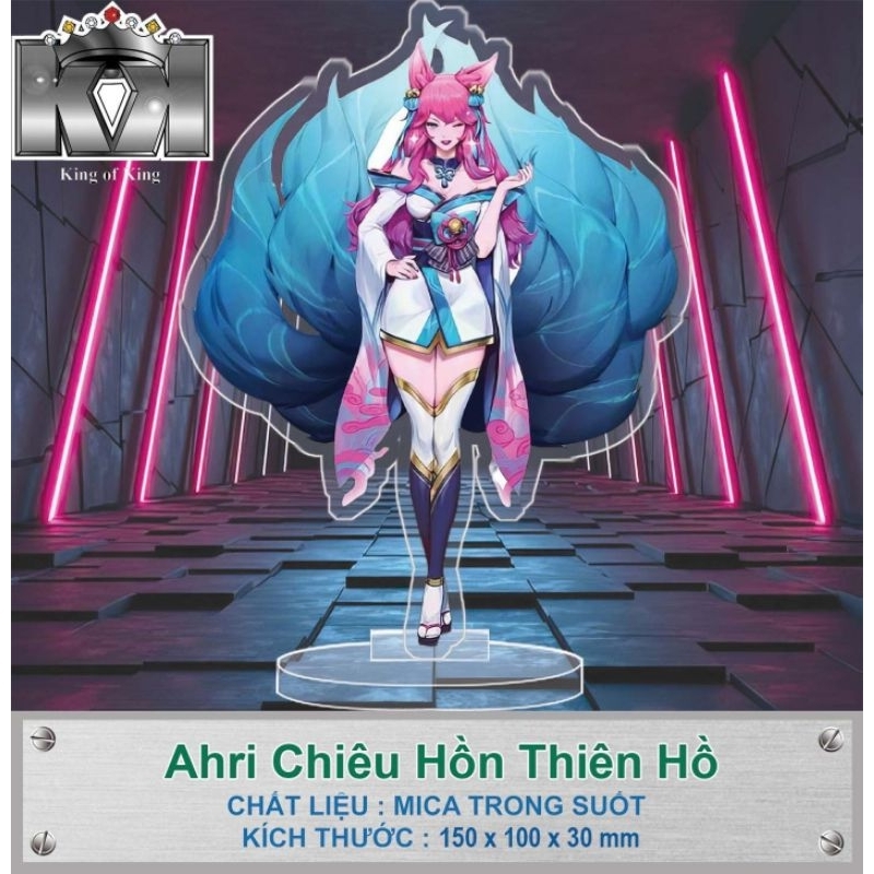 Mô hình mica nhân vật liên minh huyền thoại, in theo yêu cầu, anime, manga, game liên quân, decor bàn học