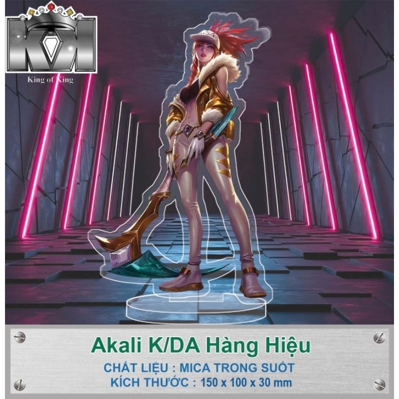 Mô hình mica nhân vật liên minh huyền thoại, in theo yêu cầu, anime, manga, game liên quân, decor bàn học