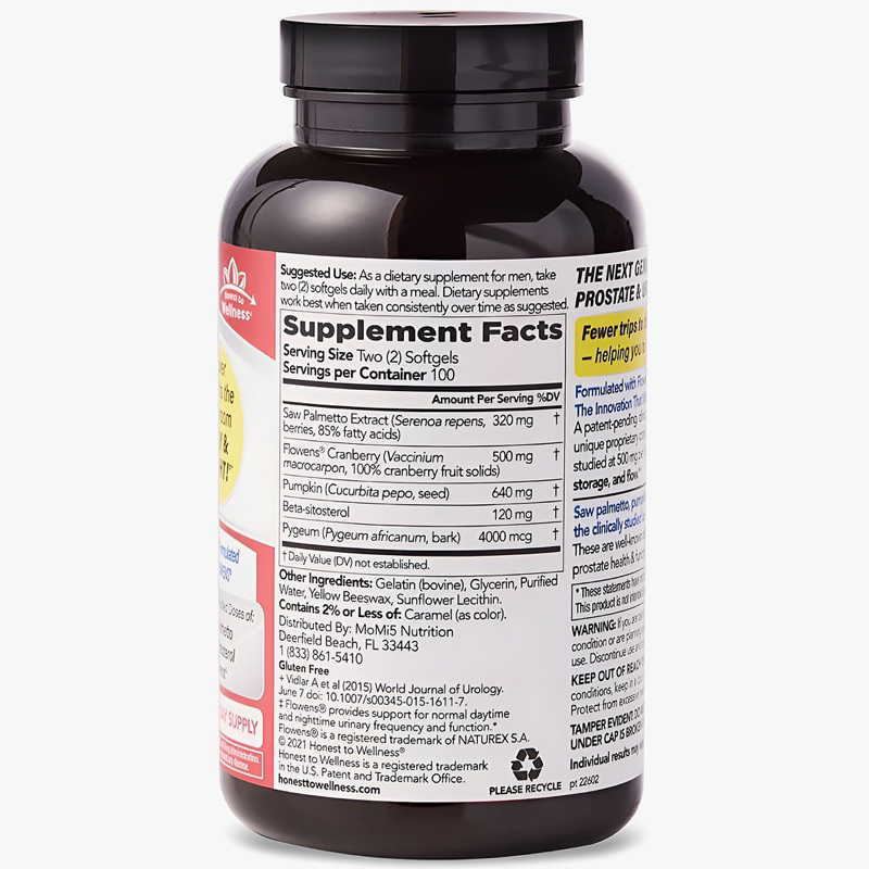 AIR USA🇺🇸Viên hỗ trợ tuyến tiền liệt Wellness Advanced Prostate Formula 200 viên