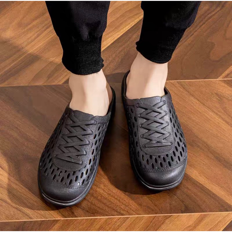 Giày Nhựa Đi Mưa Ngoài Trời Chất Cao Su Chống trơn Trượt Giầy Đi Mưa Dây