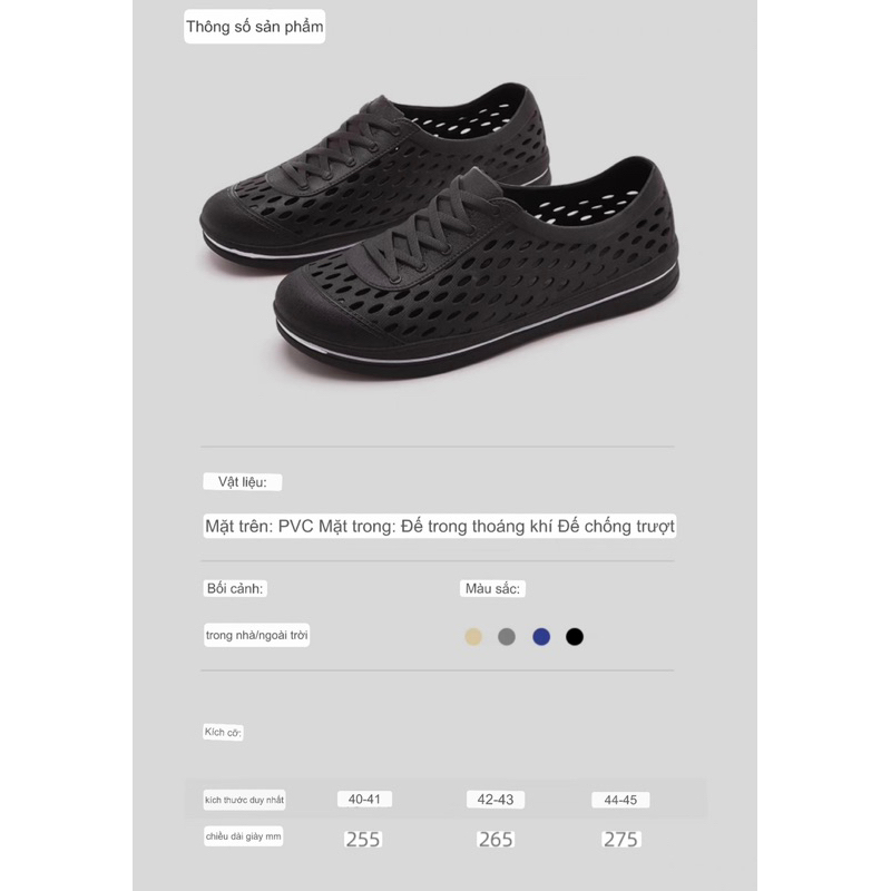 Giày Nhựa Đi Mưa Ngoài Trời Chất Cao Su Chống trơn Trượt Giầy Đi Mưa Dây