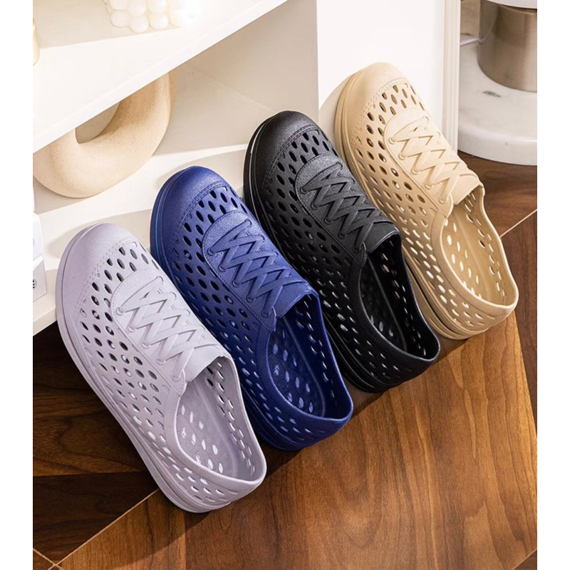 Giày Nhựa Đi Mưa Ngoài Trời Chất Cao Su Chống trơn Trượt Giầy Đi Mưa Dây