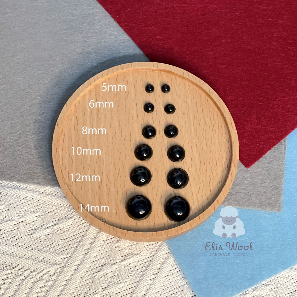 MẮT THÚ DÁN CÁC SIZE TỪ 4MM - 12MM