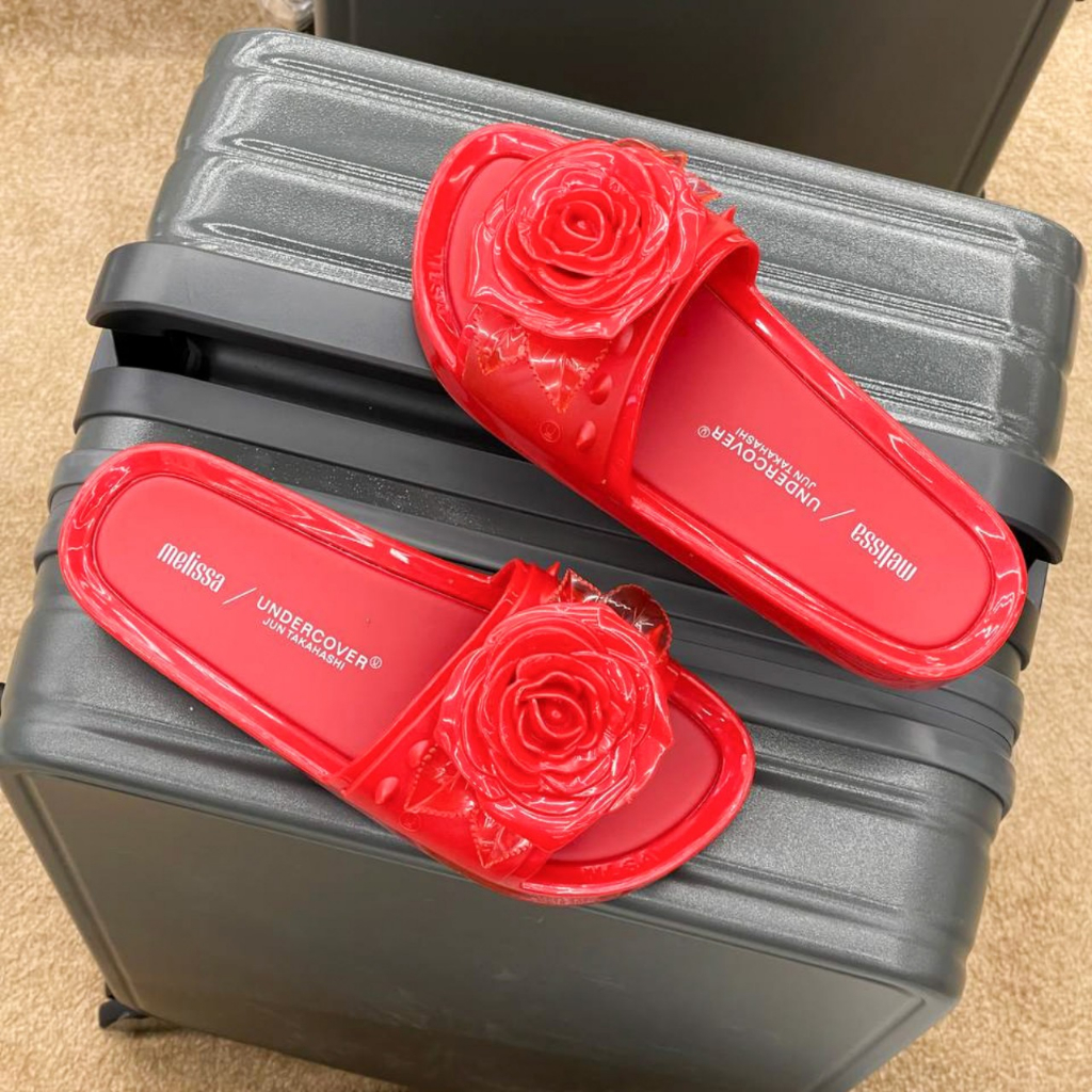 Dép Quai Ngang Melissa Nữ Hình Bông Hoa Xinh Xắn Full Box- Sấu Vui Vẻ