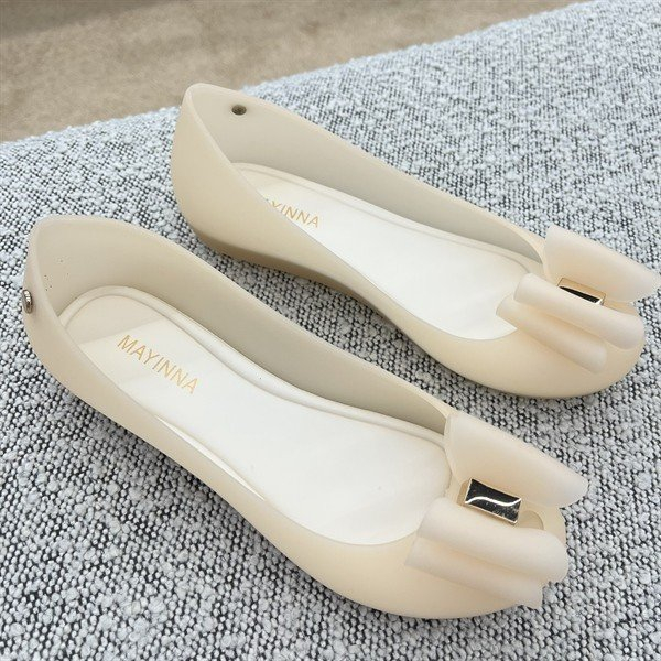 Giày Búp Bê Melissa Nữ Chính Hàng Hình Cái Nơ 3 Màu Xinh Xắn Full Box - Sấu Vui Vẻ