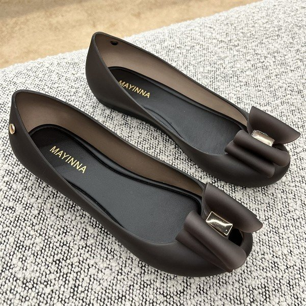 Giày Búp Bê Melissa Nữ Chính Hàng Hình Cái Nơ 3 Màu Xinh Xắn Full Box - Sấu Vui Vẻ