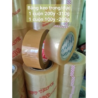 Băng keo,băng dính trong /đục đóng hàng 200y,100y