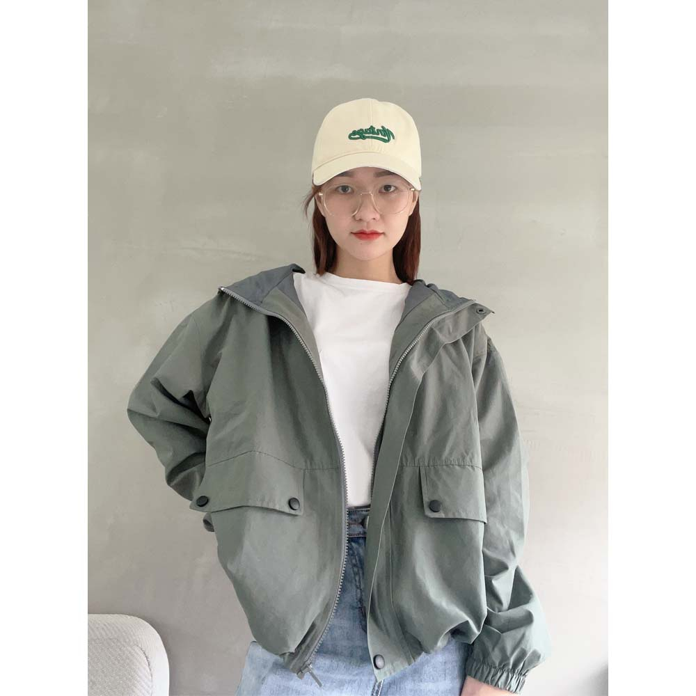 Áo khoác gió vải dù trượt nước 2 lớp form rộng giá rẻ LUCELA LU1014