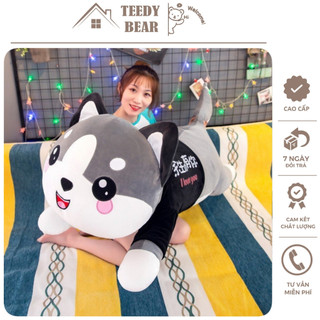 Tổng Kho - Gấu bông Mèo Husky 1M5 siêu to khổng lồ cực kỳ đáng yêu
