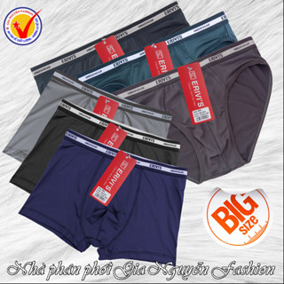 SIZE ĐẠI: Bộ 5 Quần lót nam Big Size, chất Thun lạnh 4 chiều, quần xịp nam dành cho người mập 80-150kg