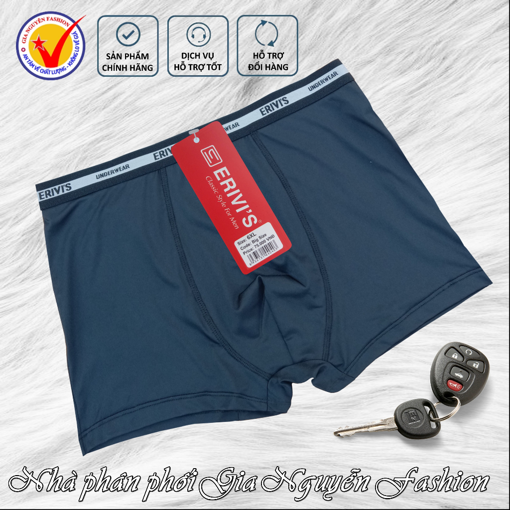 SIZE RẤT LỚN: Combo 4 Quần Boxer BigSize cho người mập