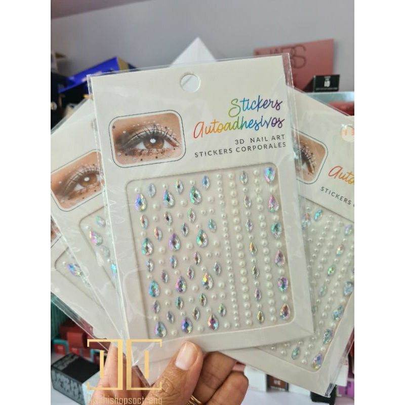 Hạt dán, Đá dán tóc, ngọc dán tóc, mặt makeup beauty