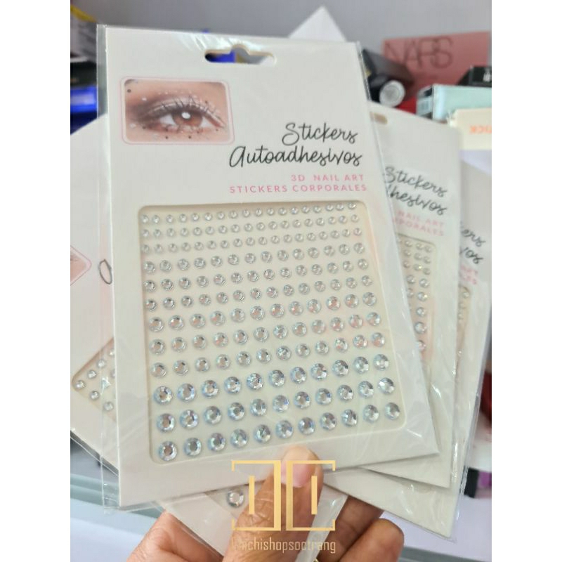 Hạt dán, Đá dán tóc, ngọc dán tóc, mặt makeup beauty