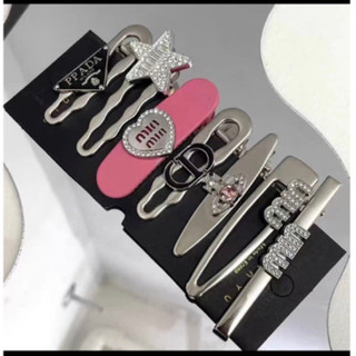 Set 7 kẹp tóc novset set 7 cặp tóc chữ min min cao cấp