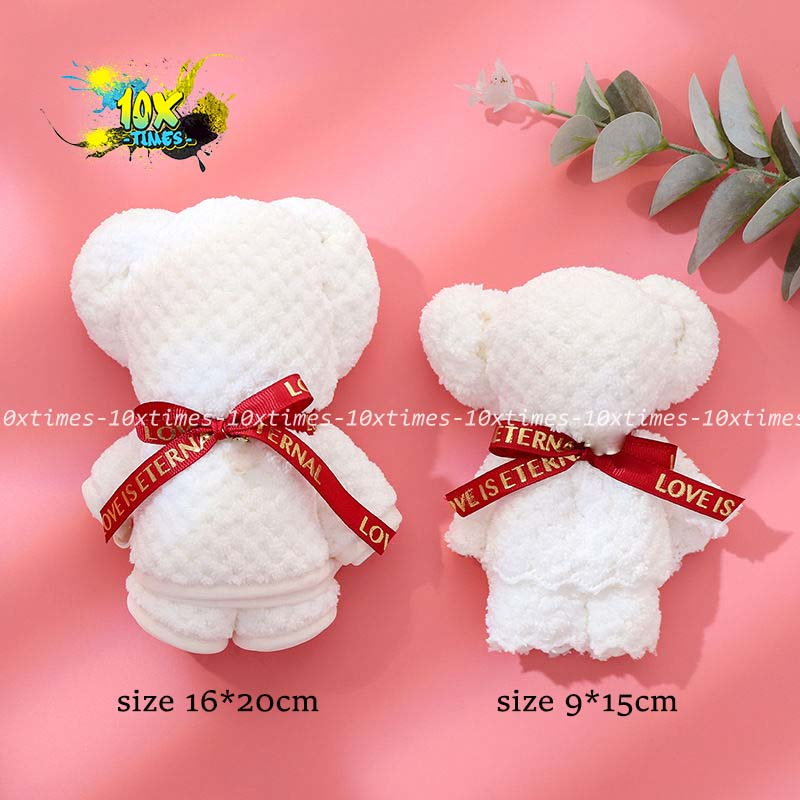 Khăn tay hình gấu trang trí decor hộp quà tặng tặng bạn trai bạn gái 10xtimes
