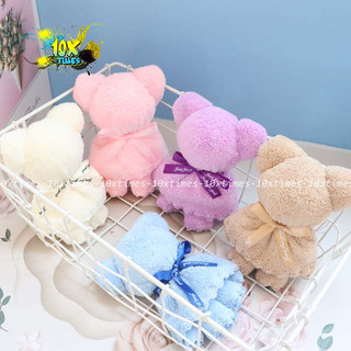Khăn tay hình gấu trang trí decor hộp quà tặng tặng bạn trai bạn gái 10xtimes