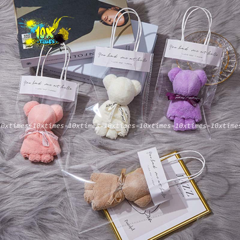 Khăn tay hình gấu trang trí decor hộp quà tặng tặng bạn trai bạn gái 10xtimes