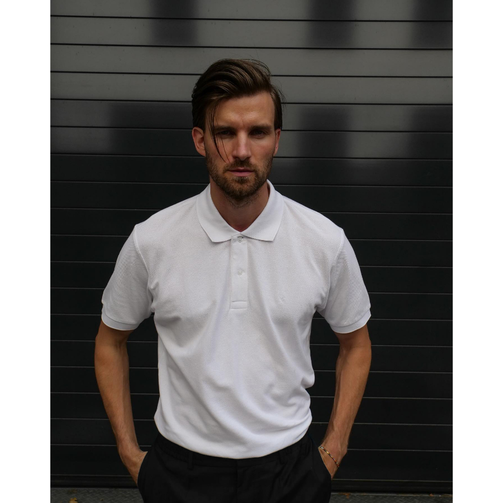 Áo Polo Nam ZARA Authentic Trắng Trơn Basic