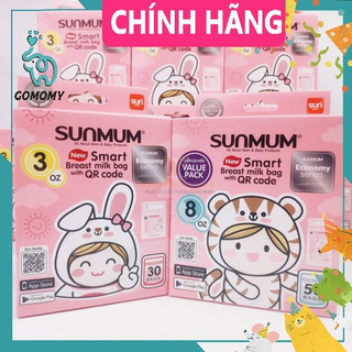 Túi trữ sữa Sunmum Thái Lan | 3 khóa zip chống tràn | BPA an toàn cho bé