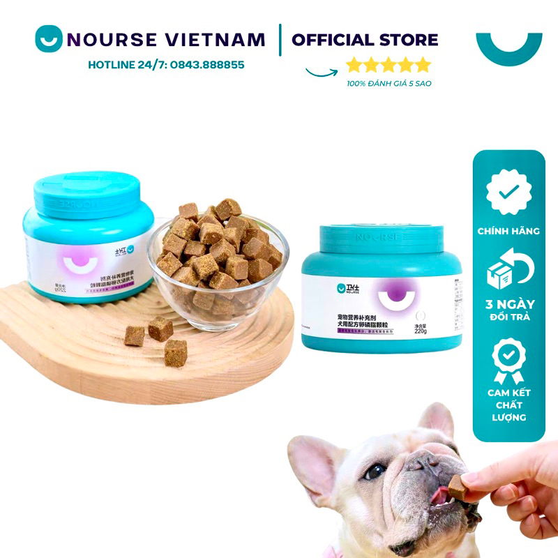 Nourse 06 Dưỡng lông cho chó ngăn ngừa rụng lông bóng mượt lông NourseVietnam VN06 (220gr)