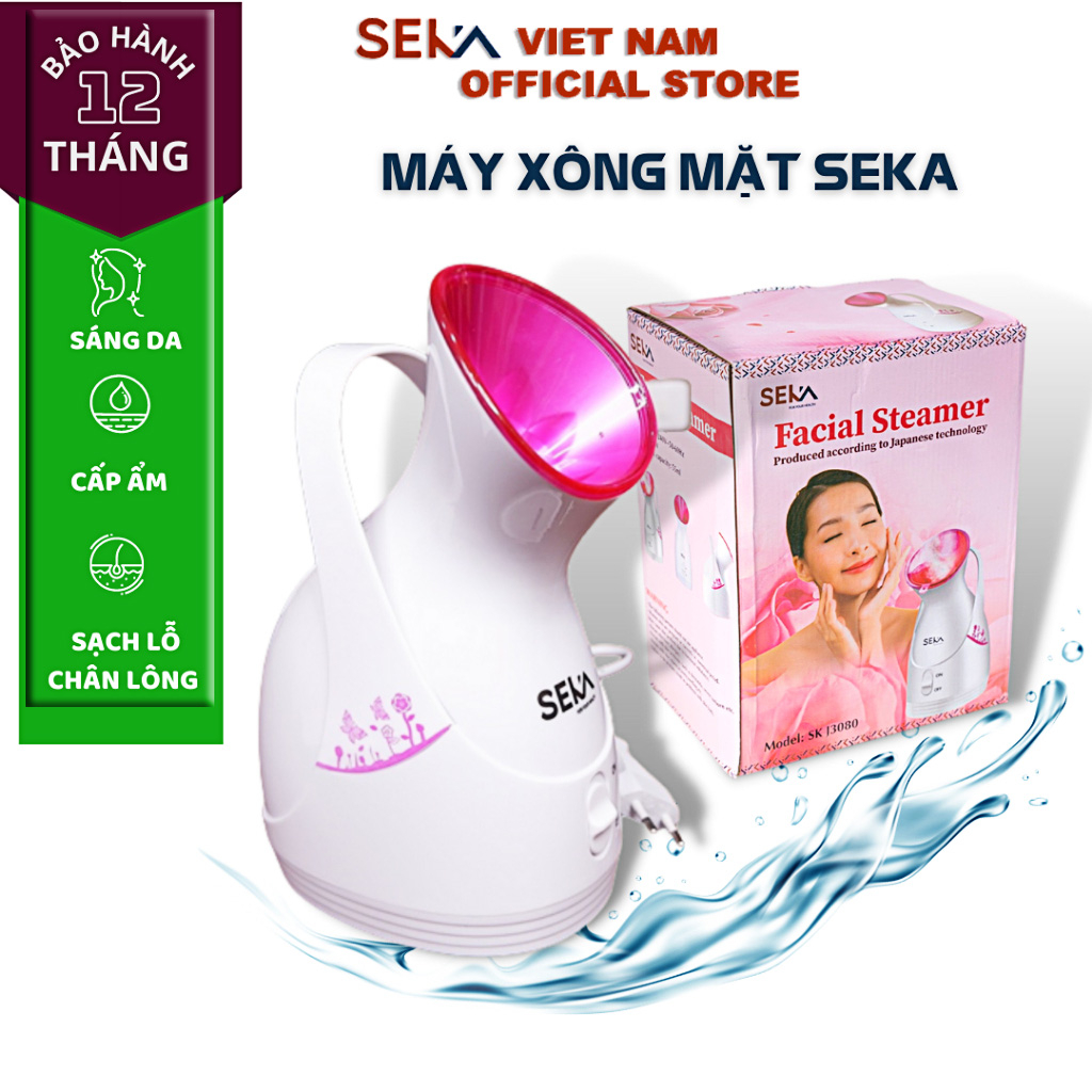 Gorun Máy Xông Hơi Mặt Seka Cao Cấp Công Suất 280W 55Ml Giữ Ẩm, Làm Sạch, Se Khít Lỗ Chân Lông Bảo Hành 12 Tháng