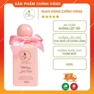 Sữa tắm trắng men bia Minigarden 60ml Whitening Body Wash size du lịch