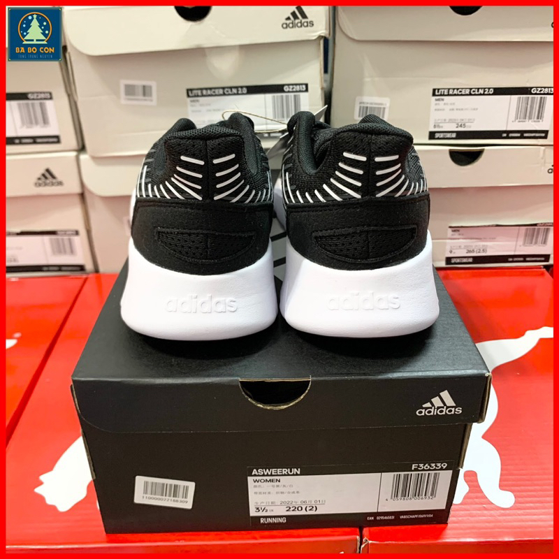 Giày Adidas Asweerun Black W F36339 full box, chuẩn Authentic, đi cực kỳ êm chân, sẵn ship ngay