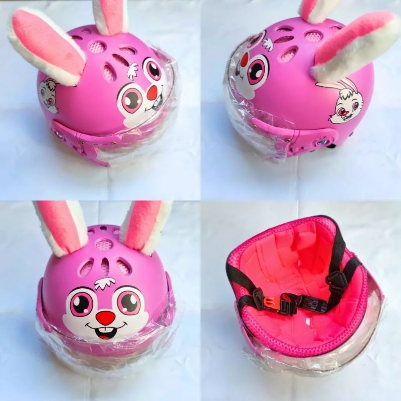 《 HCM 》Mũ / Nón Bảo Hiểm trẻ em cho bé 2 - 6 tuổi hình Tai Thỏ Siêu Cute,nhẹ,có lỗ thông hơi (vòng đầu 50 cm / nặng 300g