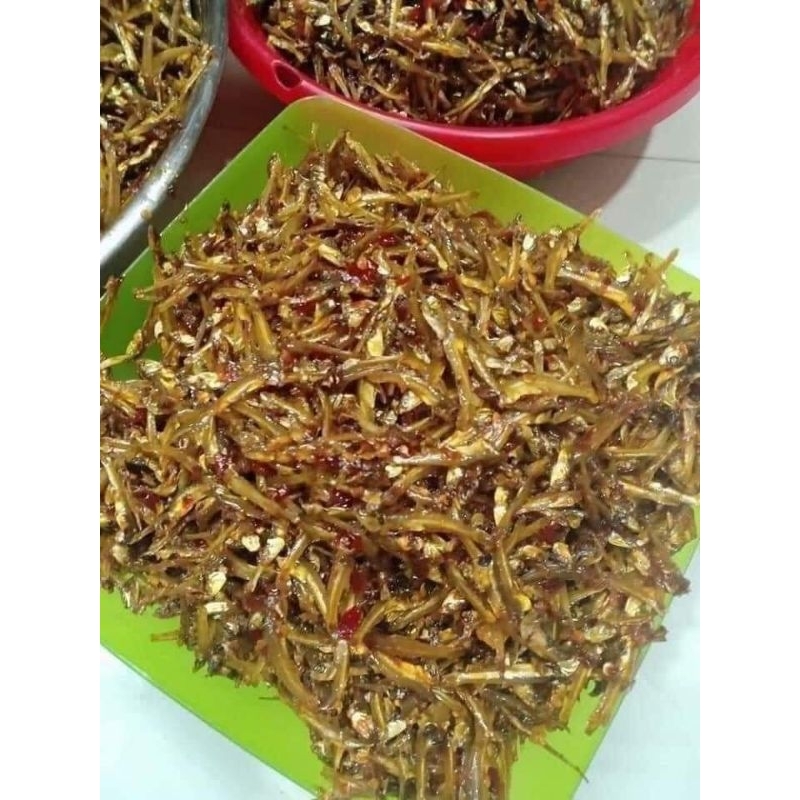 65k 250gr Cá Cơm Rim Tiêu Tỏi Ớt