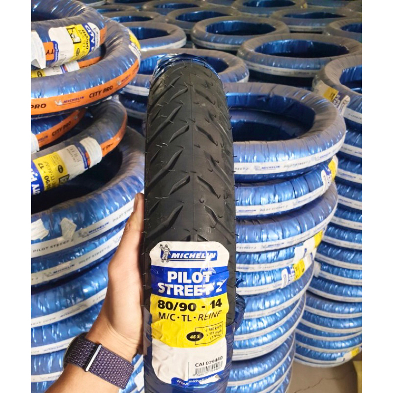 Vỏ xe Michelin City Grip Pro 80/90-14 M/C TL lắp được cho tay ga Vario, Click, Vision,..