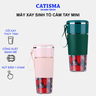 Máy xay sinh tố mini cầm tay đa năng JUICER  Bảo Hành 6T Cốc Thủy Tinh 6 Lưỡi 3000mah [Loại 1]