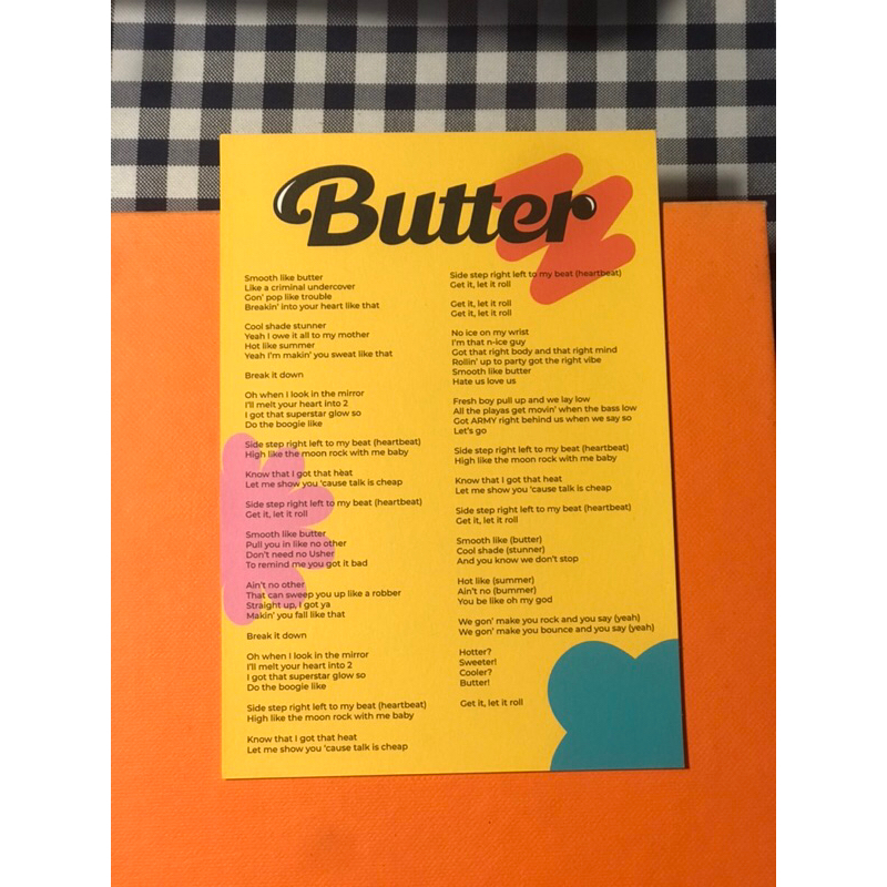 ALBUM BUTTER BTS pass tách lẻ