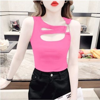 Áo croptop đan dây ngực A100